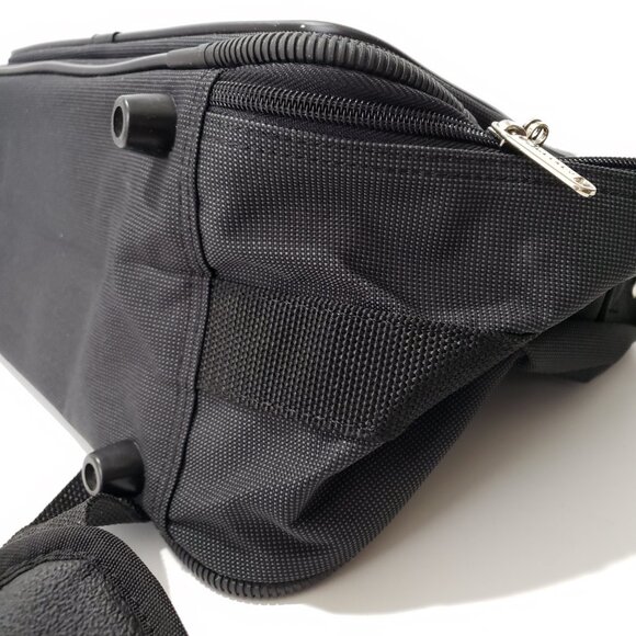 Delsey Black Unisex Laptop Briefcase Carry-On Durable Nylon Bag, Like New - Picture 9 of 10